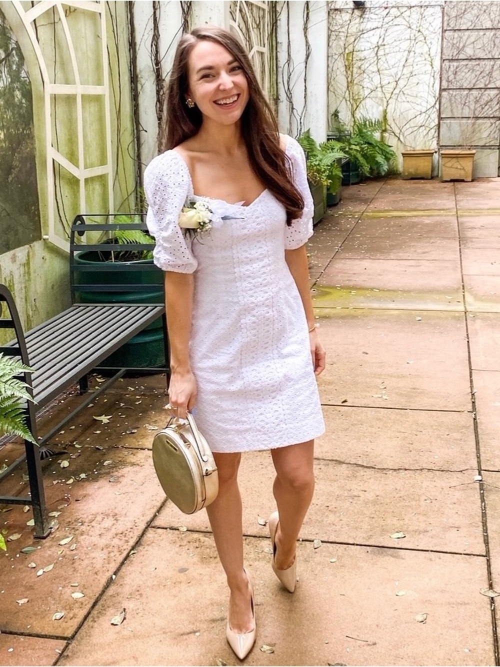 White Eyelet Lilly Pulitzer Dress